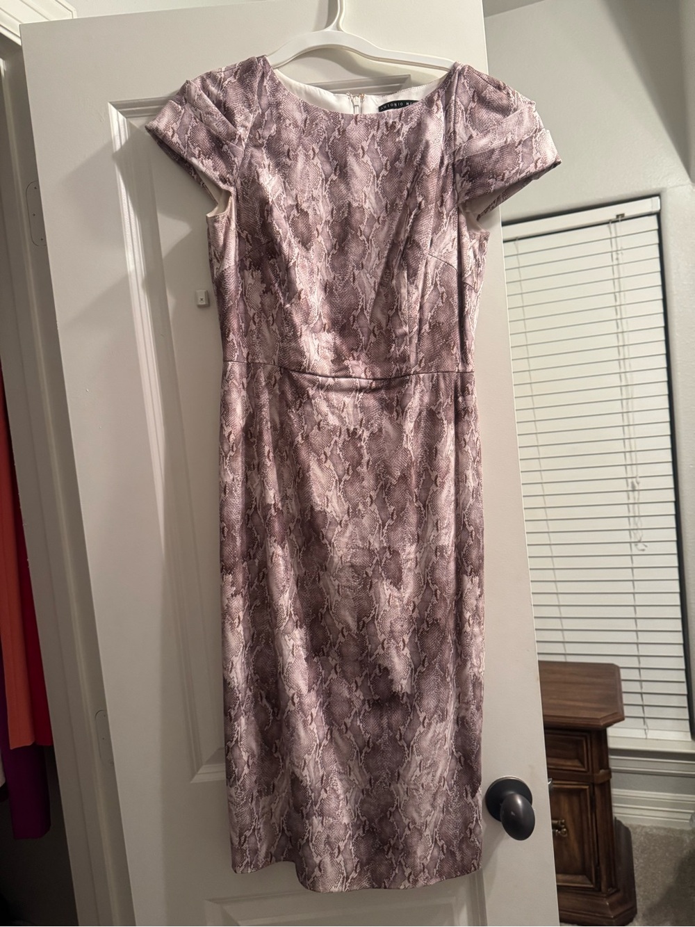 ANTONIO MELANI Snake-Print Sheath Dress